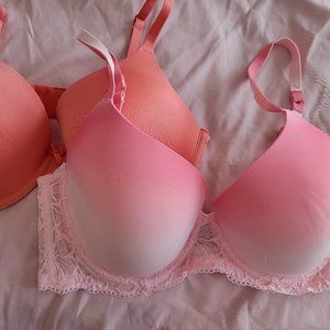Bra Set of 2, Size 38DD, No Boundries and Secret Treasures